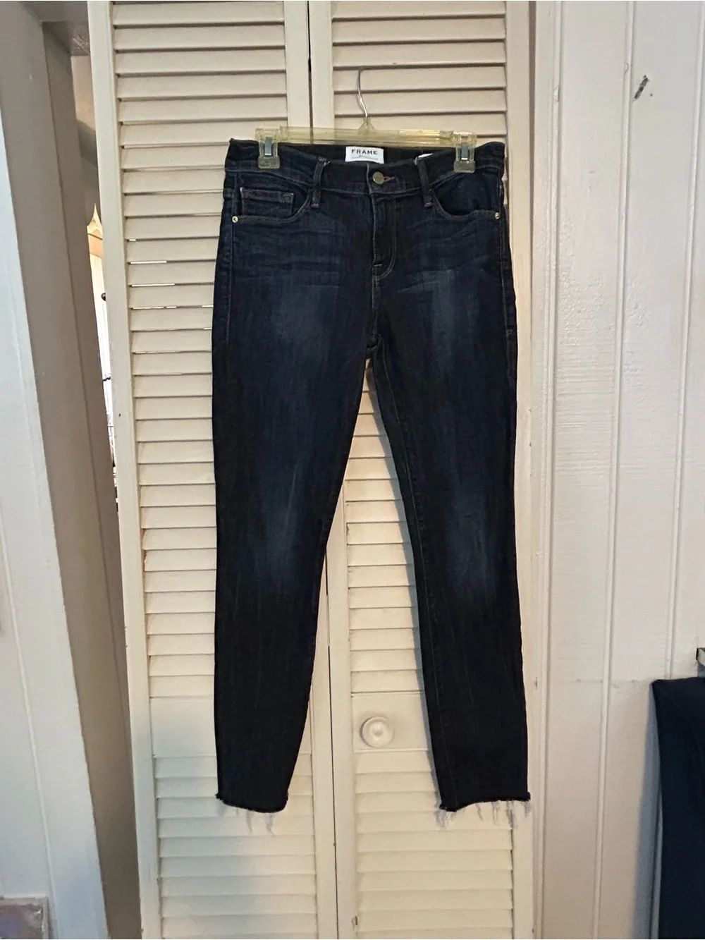 Frame Denim Dark Indigo Skinny Jeans
